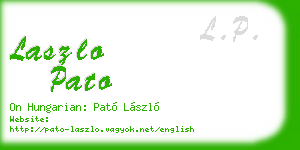 laszlo pato business card